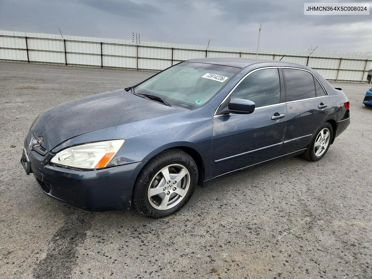 HONDA ACCORD 2005, VIN JHMCN364X5C008024