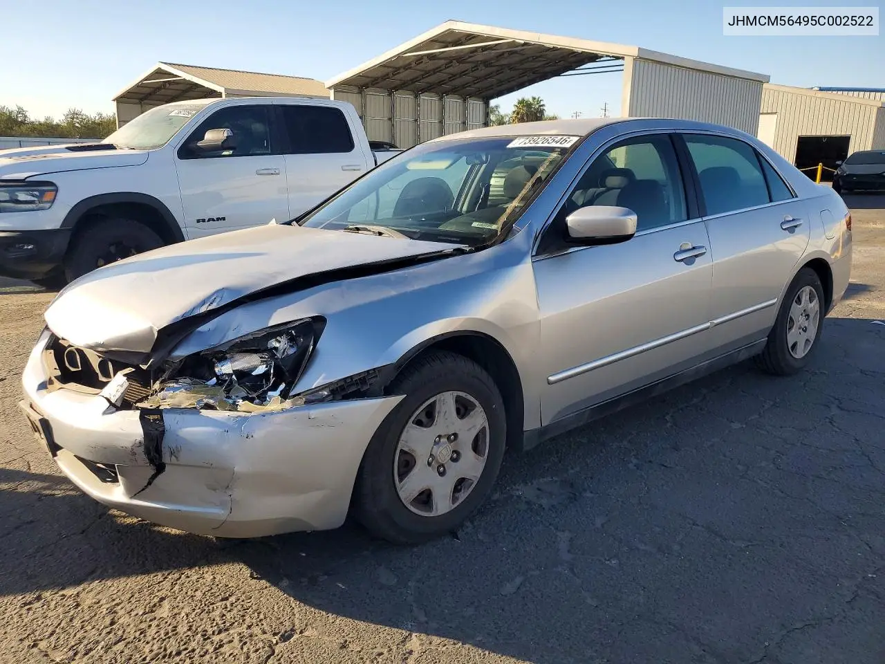 HONDA ACCORD 2005, VIN JHMCM56495C002522