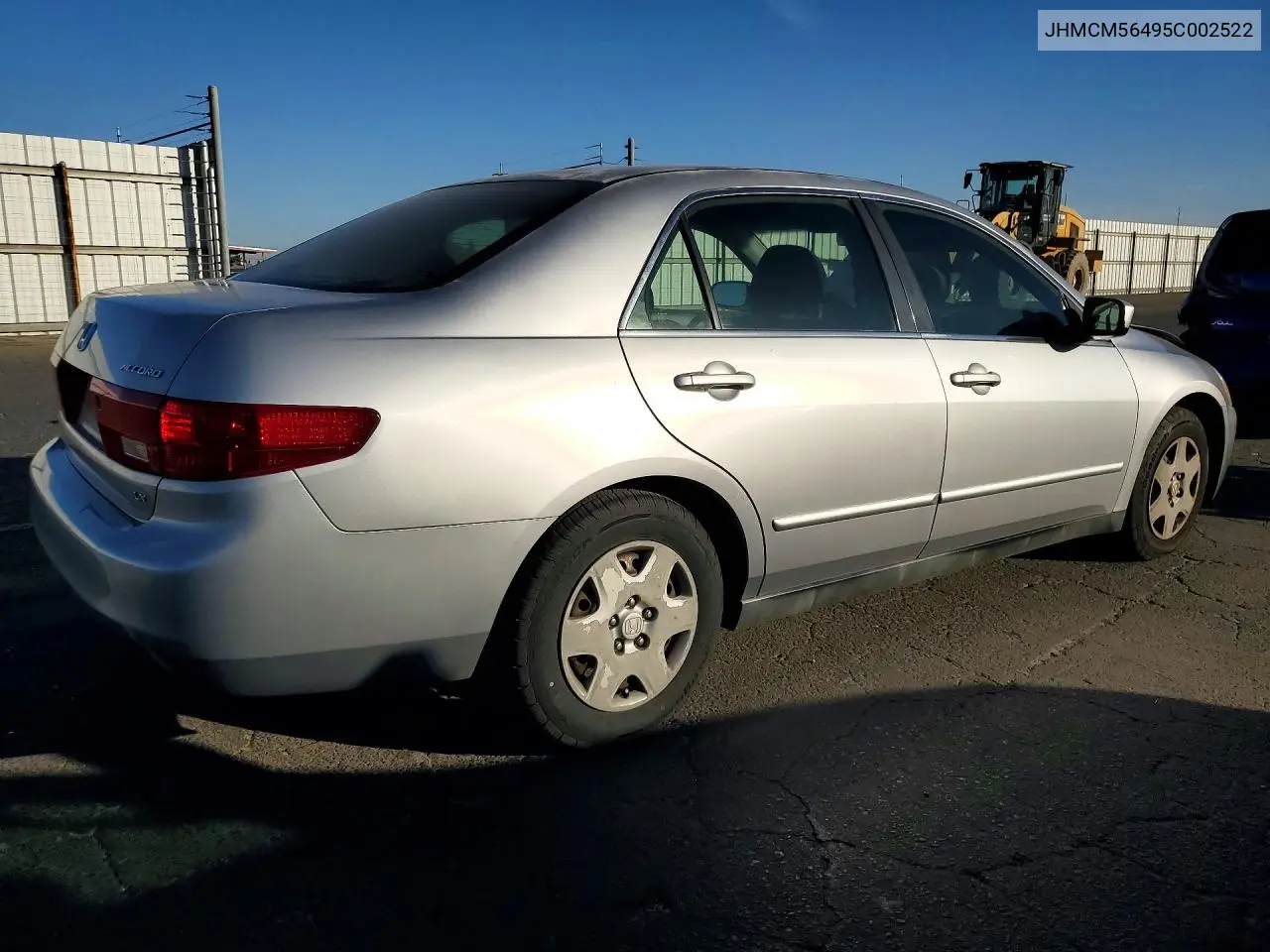2005 HONDA ACCORD VIN JHMCM56495C002522 — фото 3