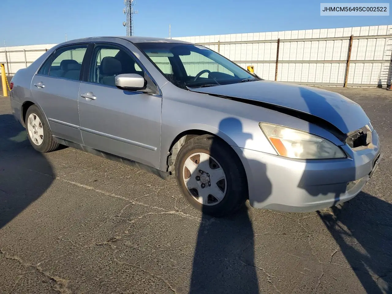 2005 HONDA ACCORD VIN JHMCM56495C002522 — фото 4