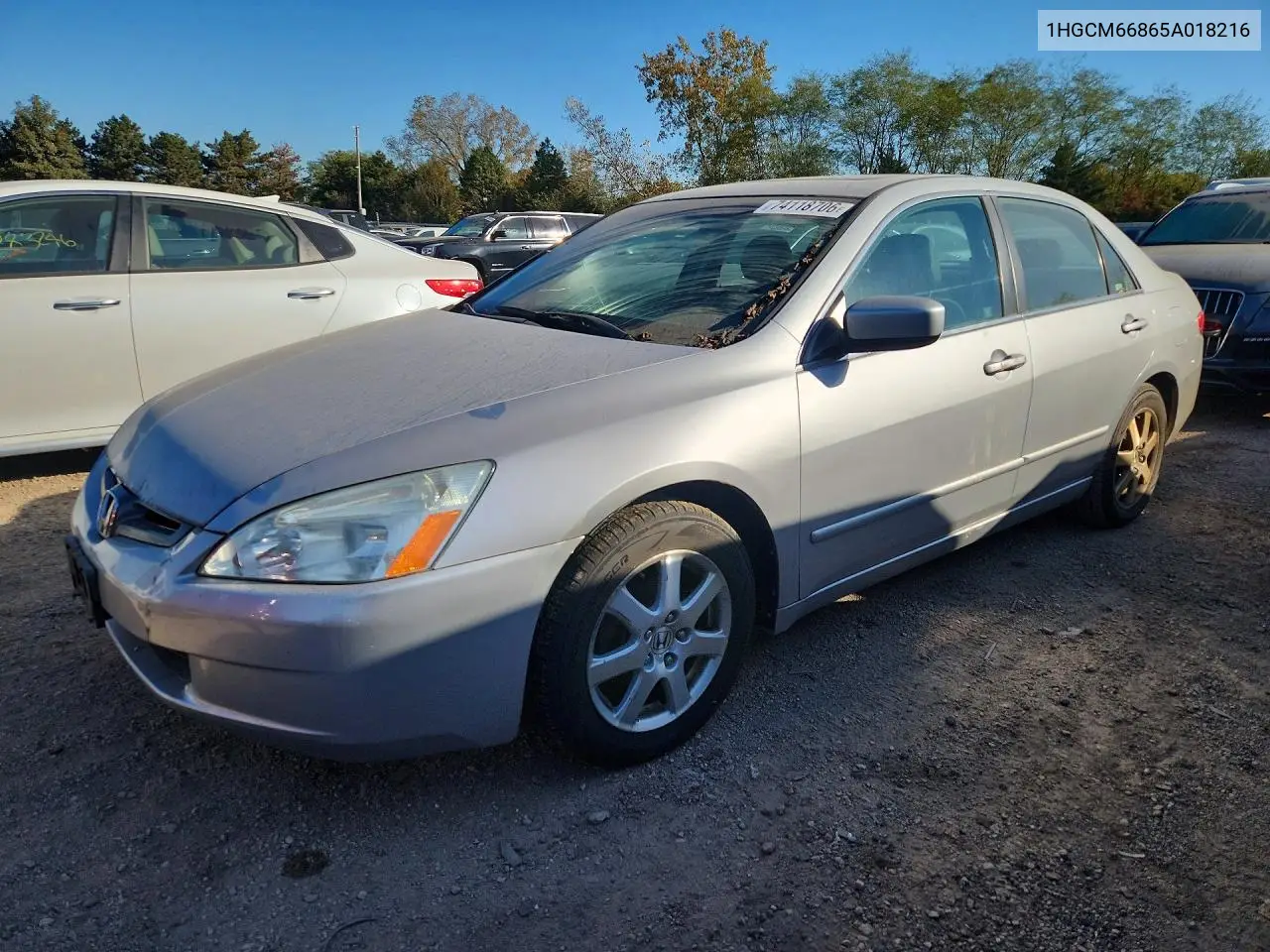HONDA ACCORD 2005, VIN 1HGCM66865A018216