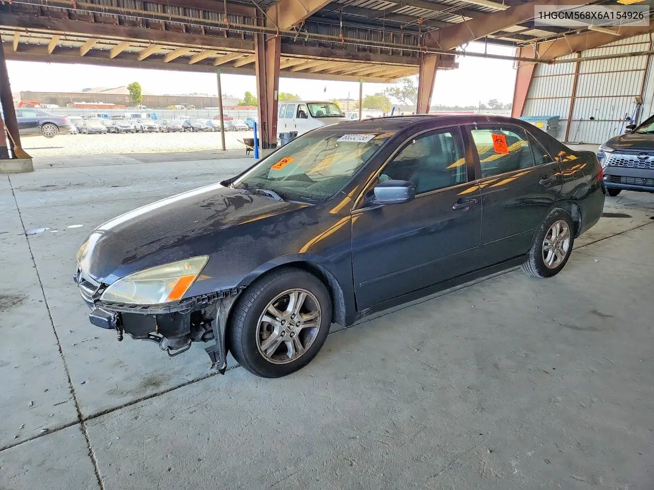HONDA ACCORD 2006, VIN 1HGCM568X6A154926