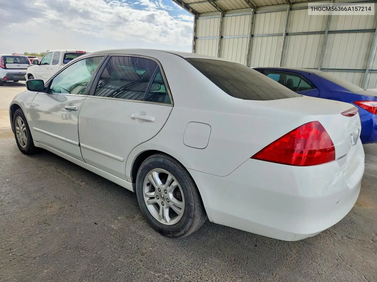 2006 HONDA ACCORD VIN 1HGCM56366A157214 — фото 2
