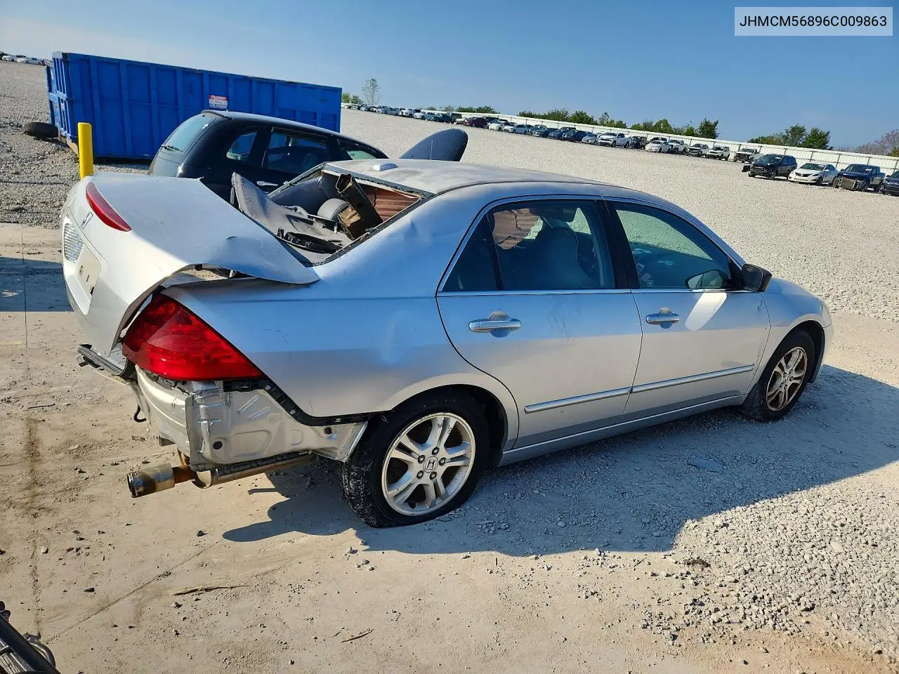 2006 HONDA ACCORD VIN JHMCM56896C009863 — фото 3