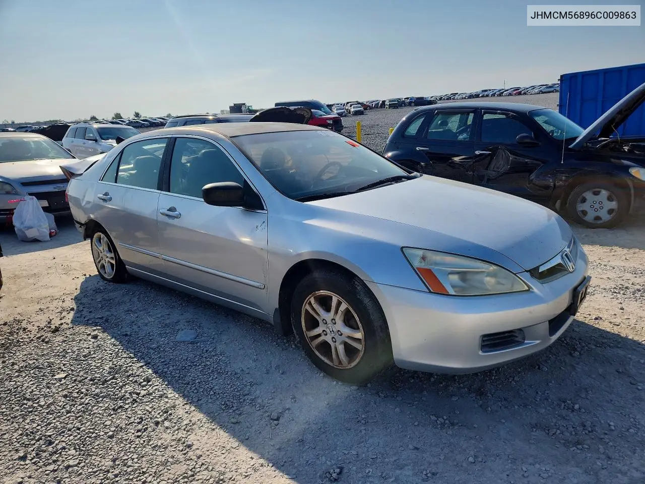 2006 HONDA ACCORD VIN JHMCM56896C009863 — фото 4