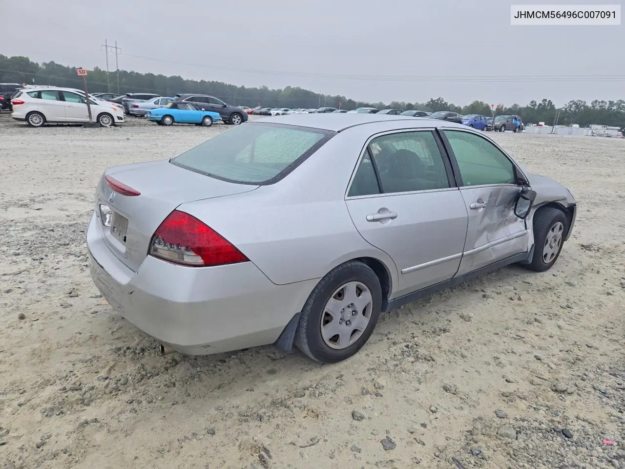 2006 HONDA ACCORD VIN JHMCM56496C007091 — фото 3
