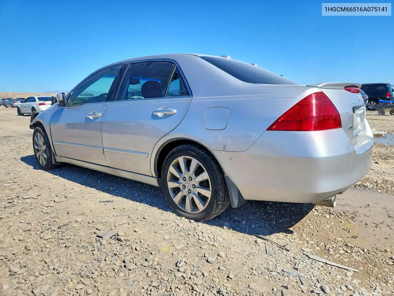 2006 HONDA ACCORD VIN 1HGCM66516A075141 — фото 2