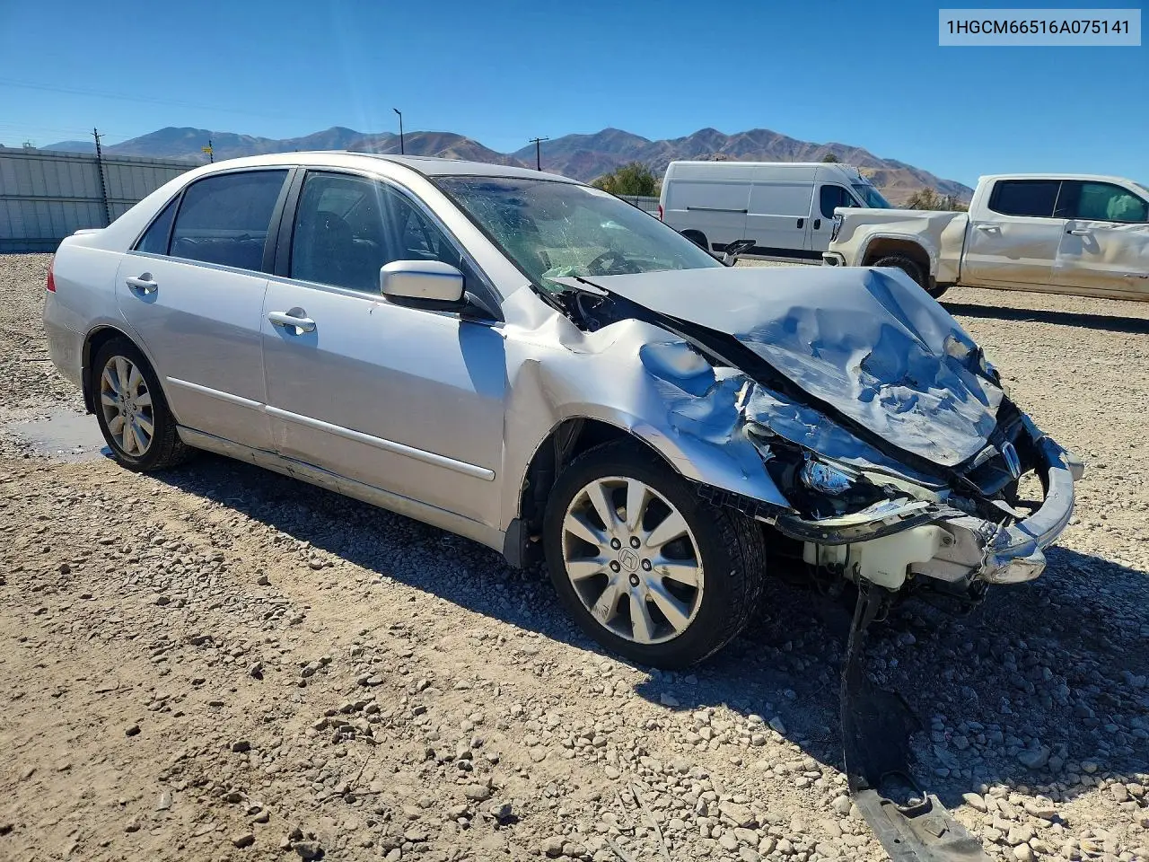 2006 HONDA ACCORD VIN 1HGCM66516A075141 — фото 4