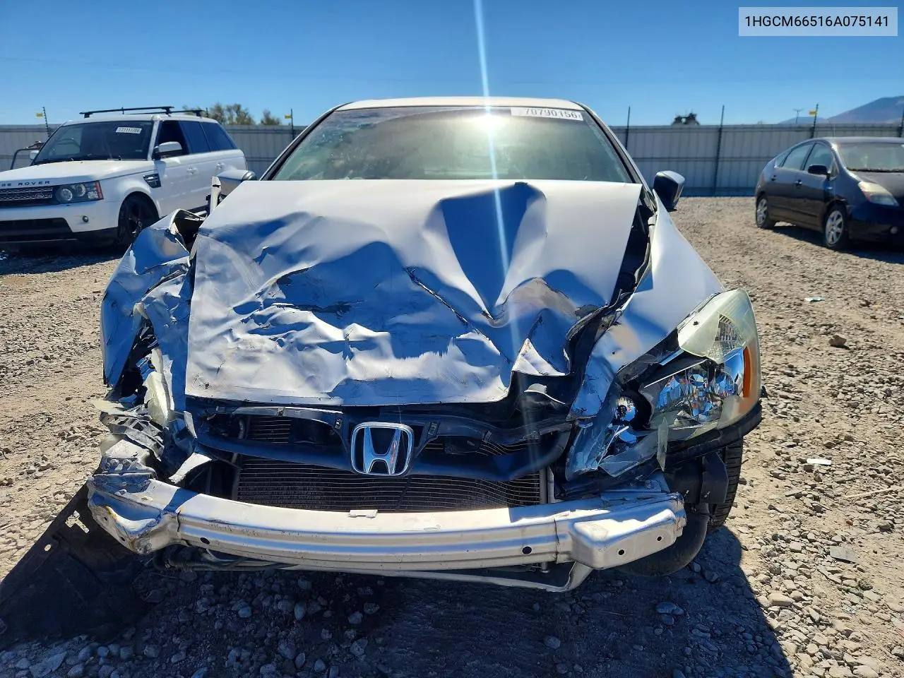2006 HONDA ACCORD VIN 1HGCM66516A075141 — фото 5