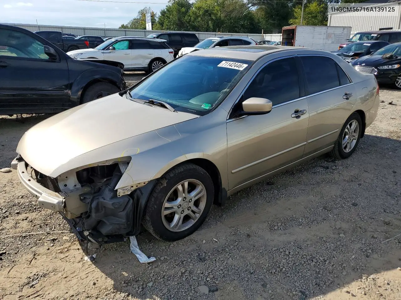 HONDA ACCORD 2006, VIN 1HGCM56716A139125