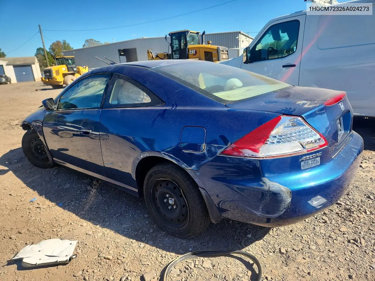 2006 HONDA ACCORD VIN 1HGCM72326A024273 — фото 2