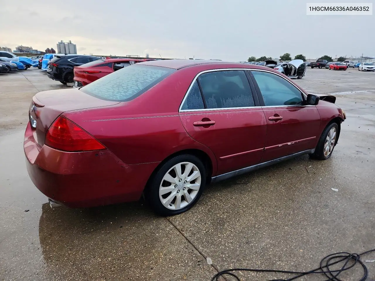 2006 HONDA ACCORD VIN 1HGCM66336A046352 — фото 3