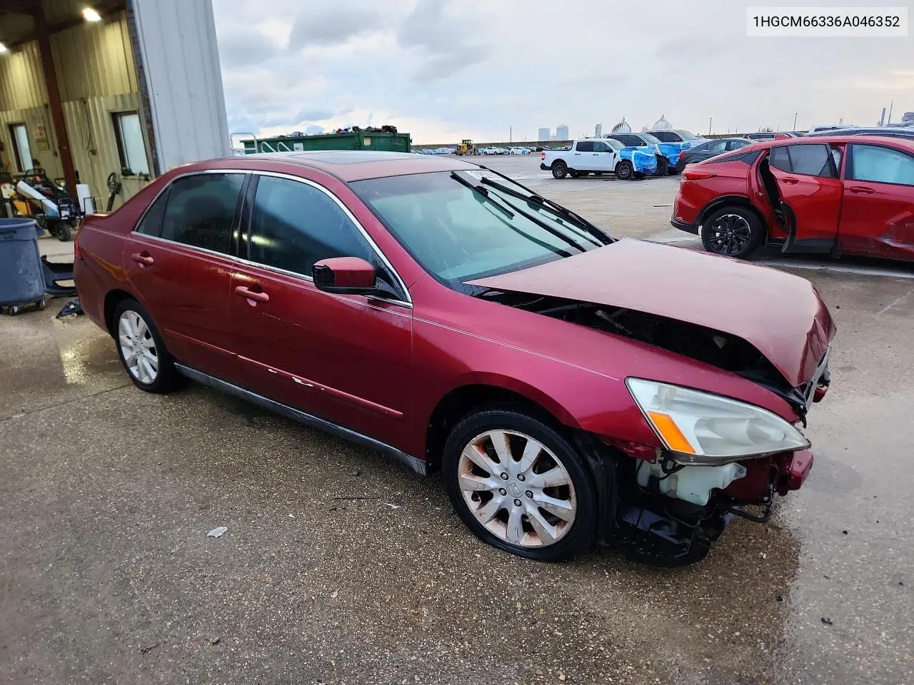 2006 HONDA ACCORD VIN 1HGCM66336A046352 — фото 4