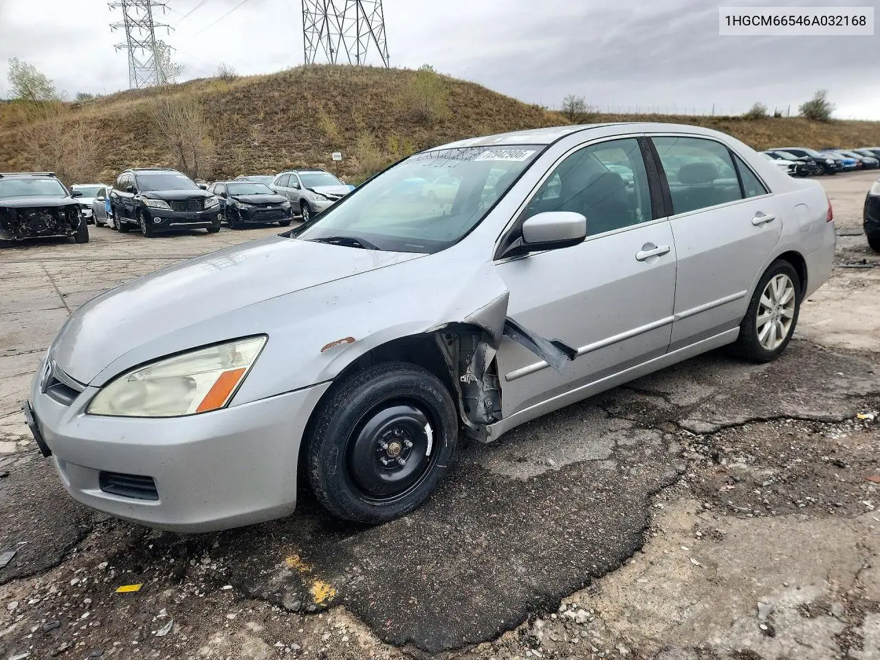 HONDA ACCORD 2006, VIN 1HGCM66546A032168