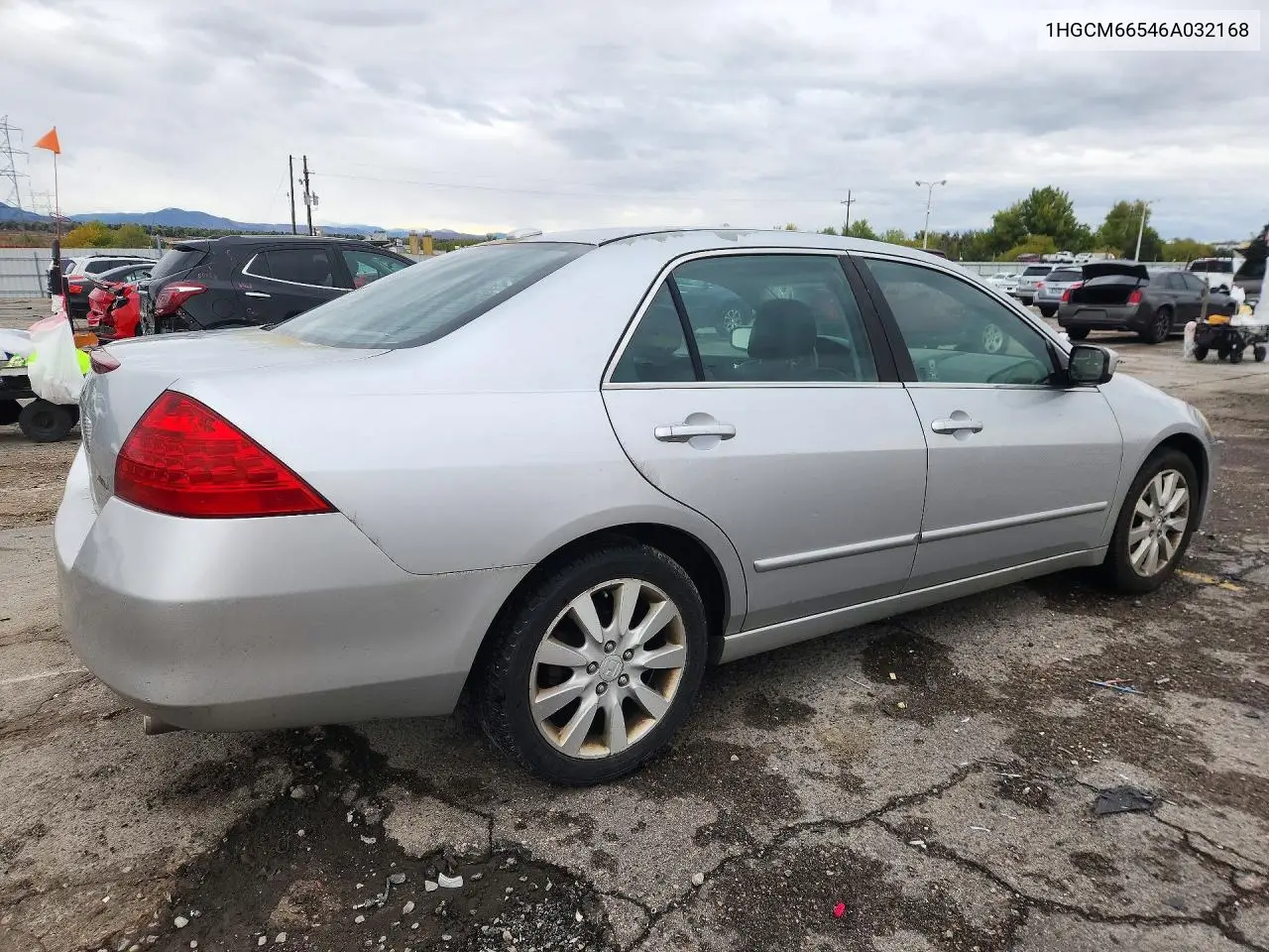 2006 HONDA ACCORD VIN 1HGCM66546A032168 — фото 3