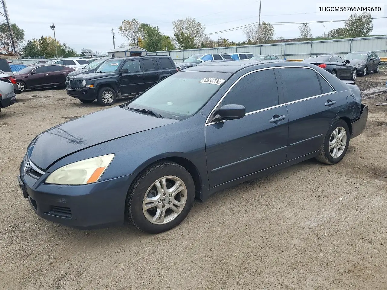 HONDA ACCORD 2006, VIN 1HGCM56766A049680