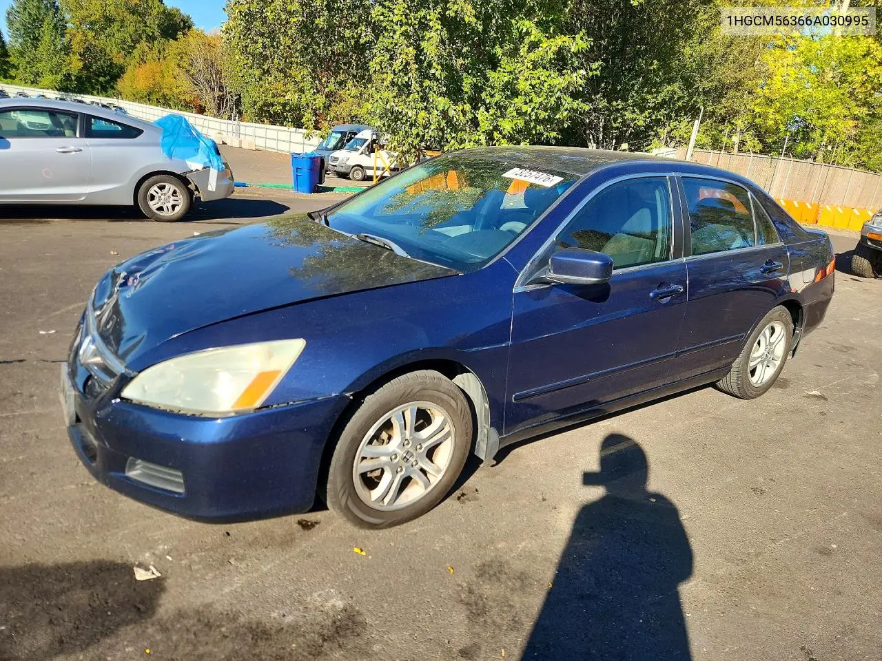 HONDA ACCORD 2006, VIN 1HGCM56366A030995