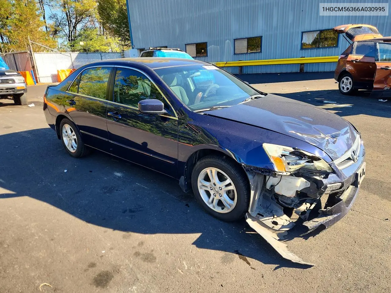 2006 HONDA ACCORD VIN 1HGCM56366A030995 — фото 4