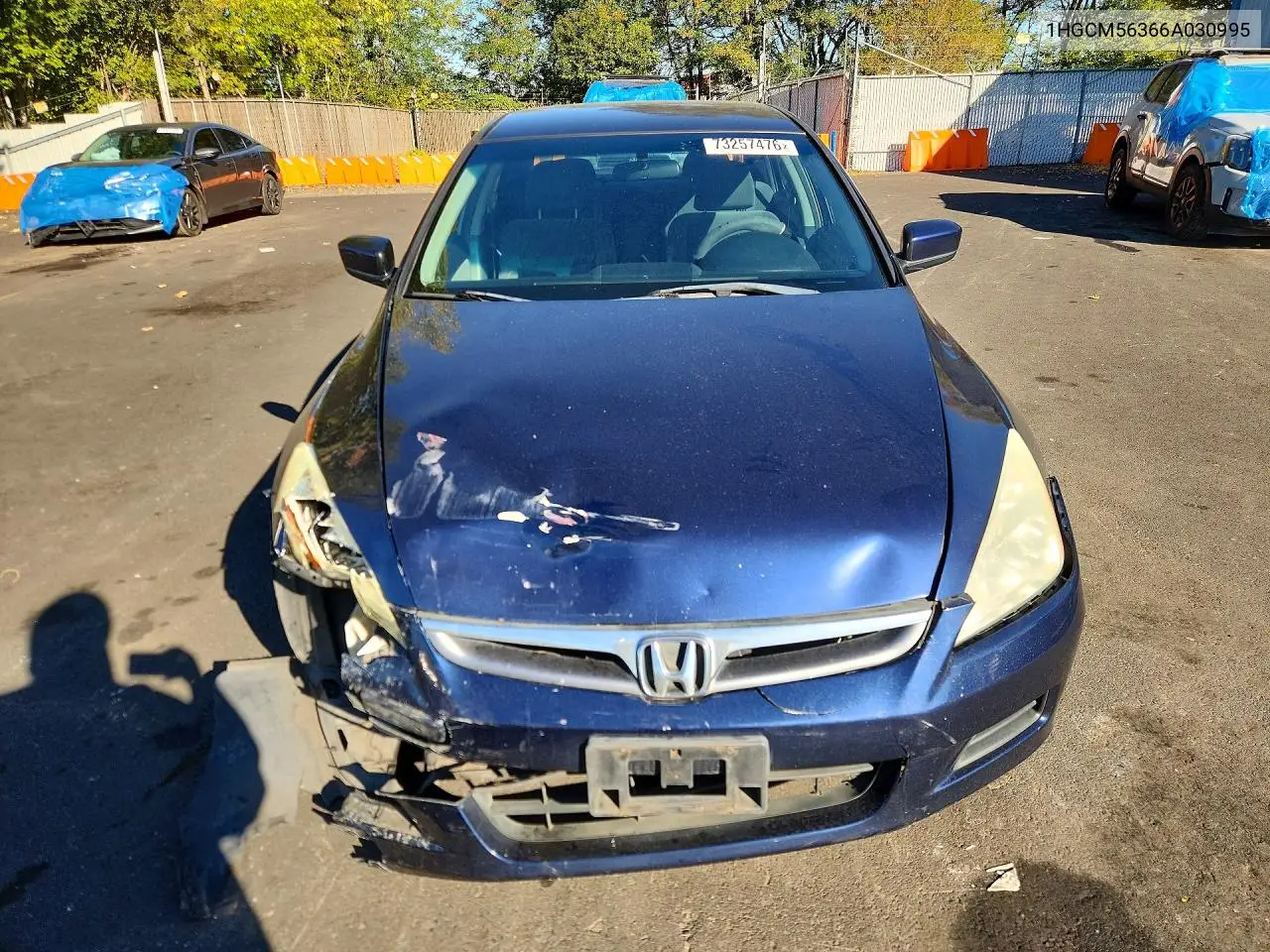 2006 HONDA ACCORD VIN 1HGCM56366A030995 — фото 5