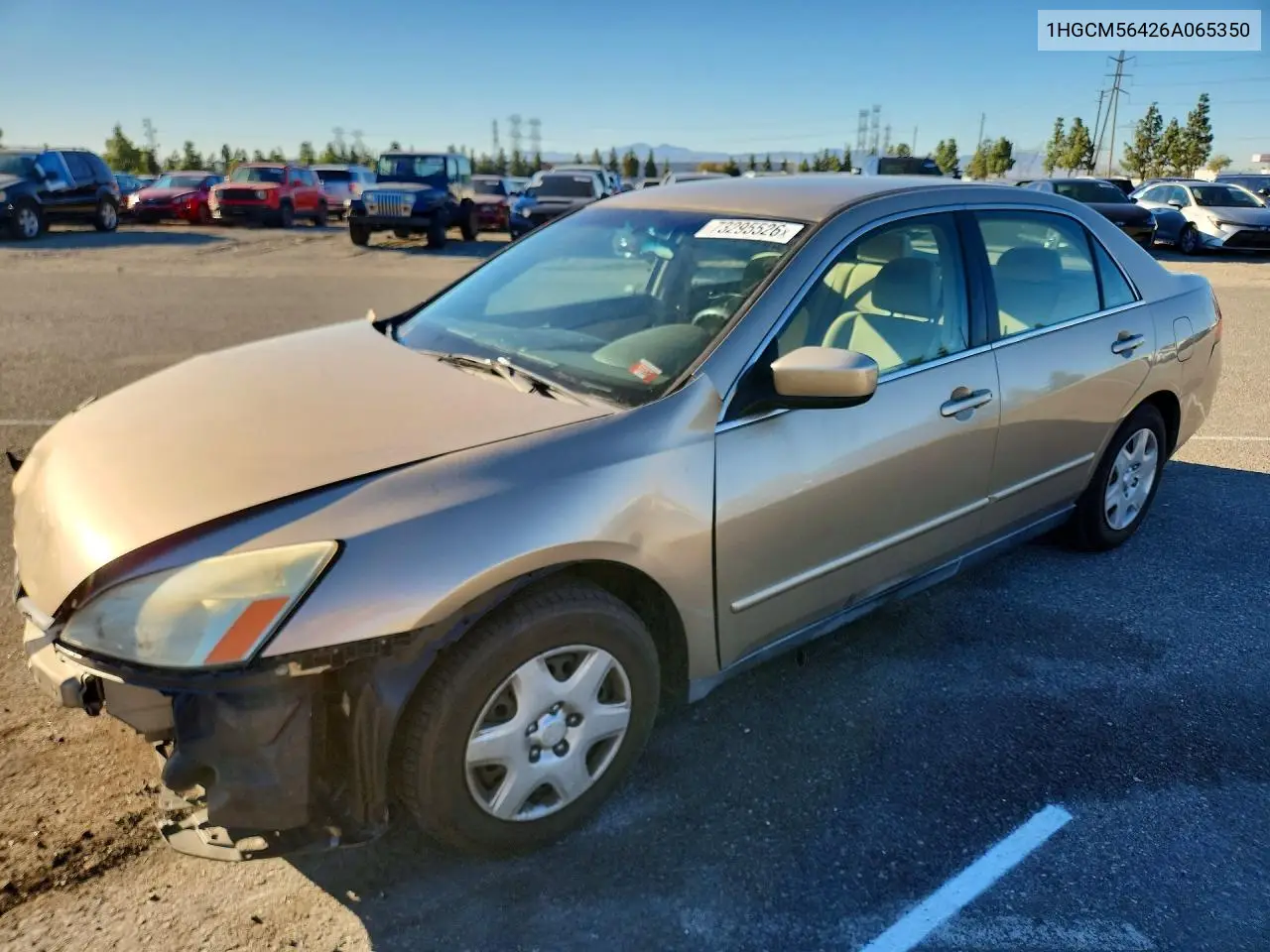 HONDA ACCORD 2006, VIN 1HGCM56426A065350