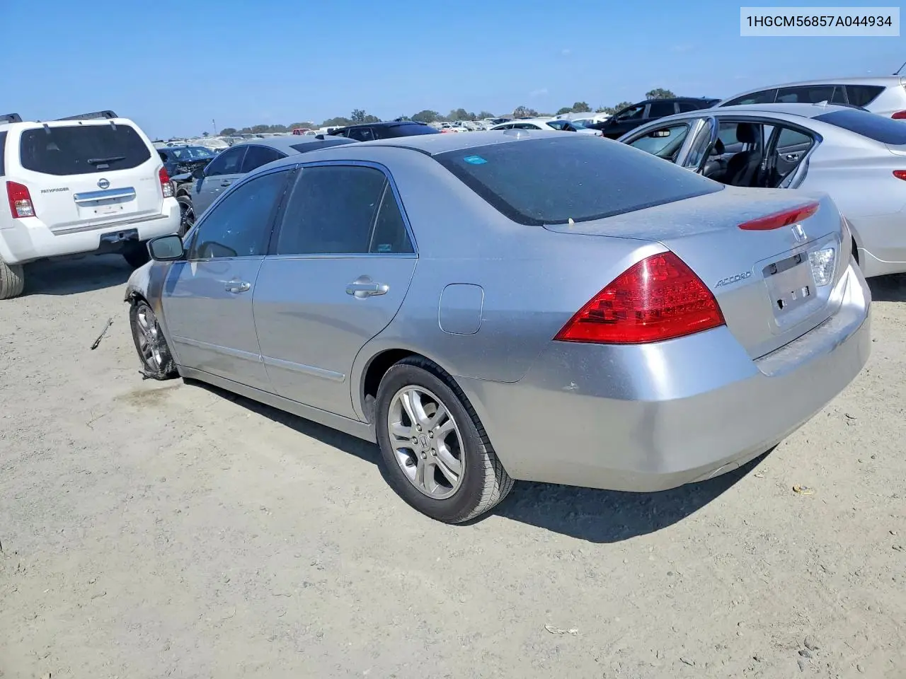 2007 HONDA ACCORD VIN 1HGCM56857A044934 — фото 2