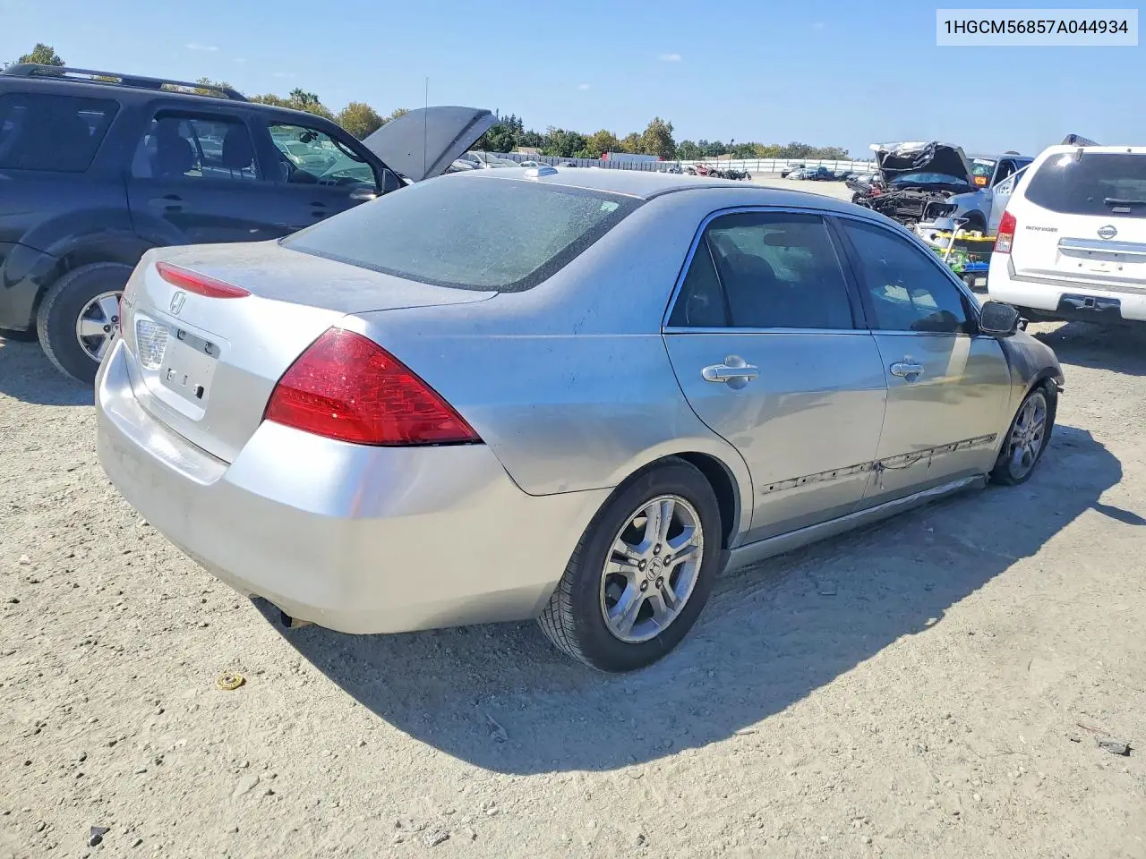 2007 HONDA ACCORD VIN 1HGCM56857A044934 — фото 3
