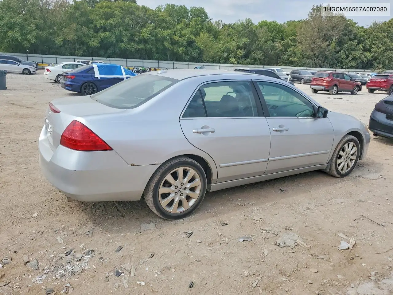 2007 HONDA ACCORD VIN 1HGCM66567A007080 — фото 3