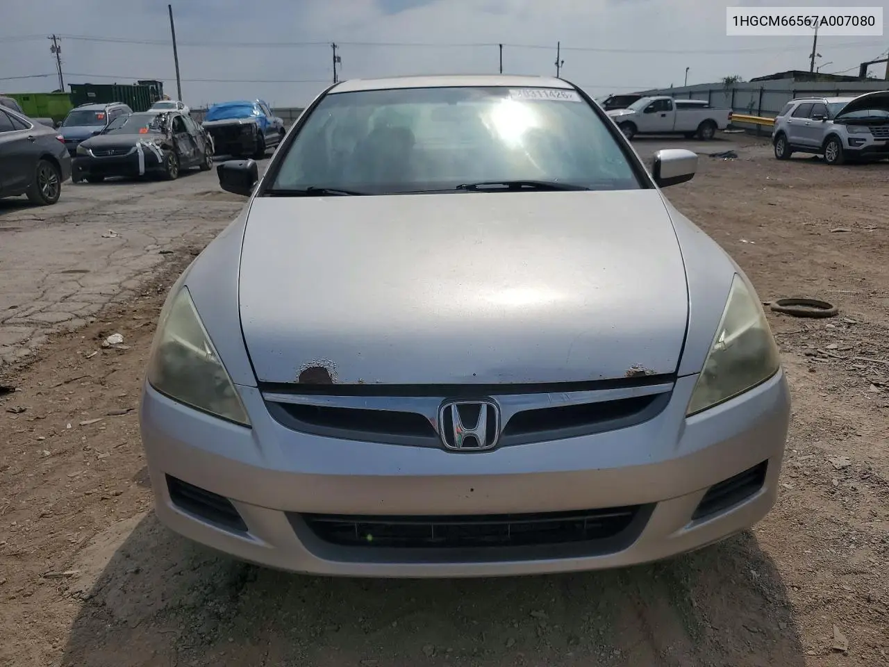 2007 HONDA ACCORD VIN 1HGCM66567A007080 — фото 5