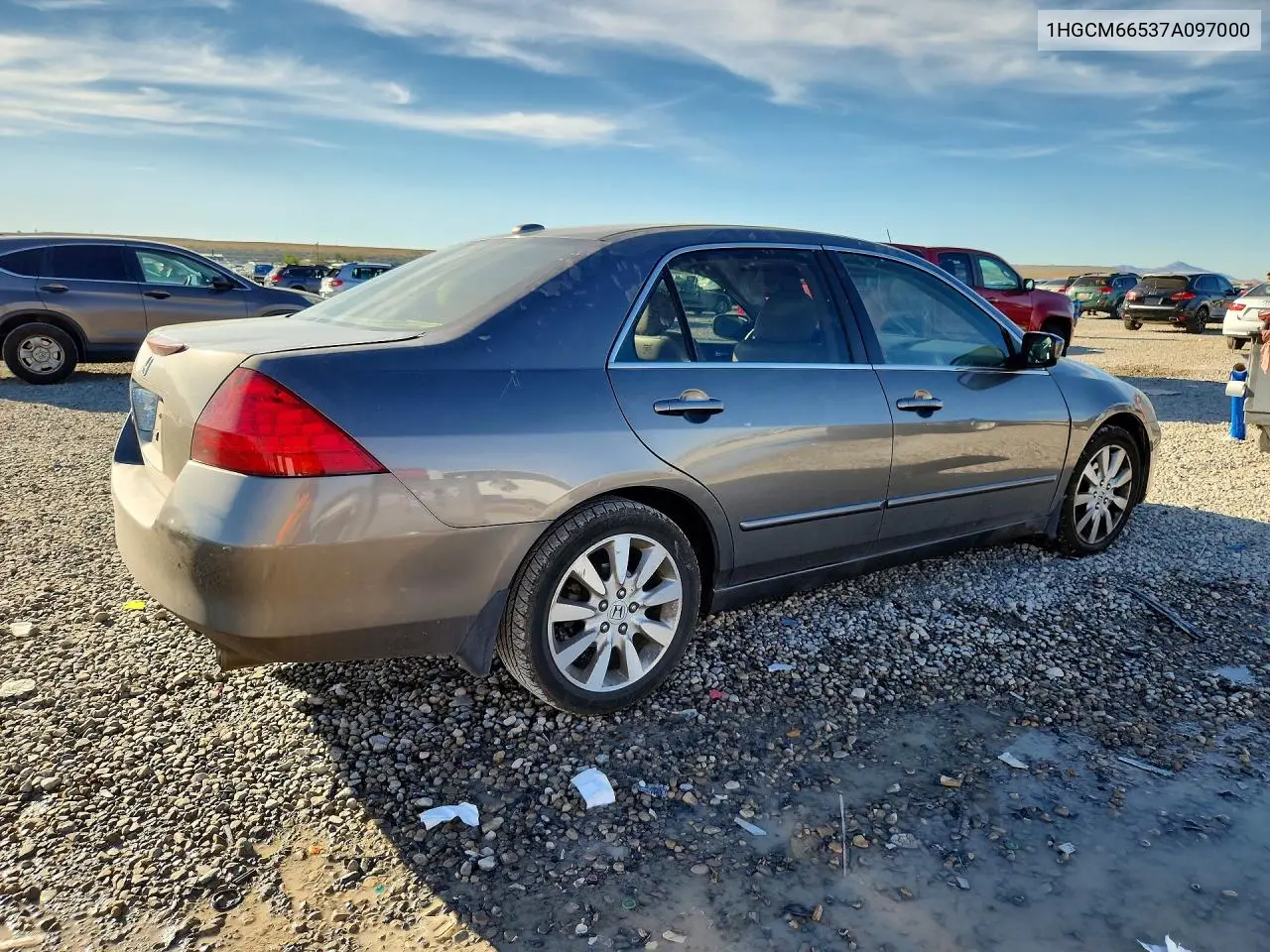 2007 HONDA ACCORD VIN 1HGCM66537A097000 — фото 3