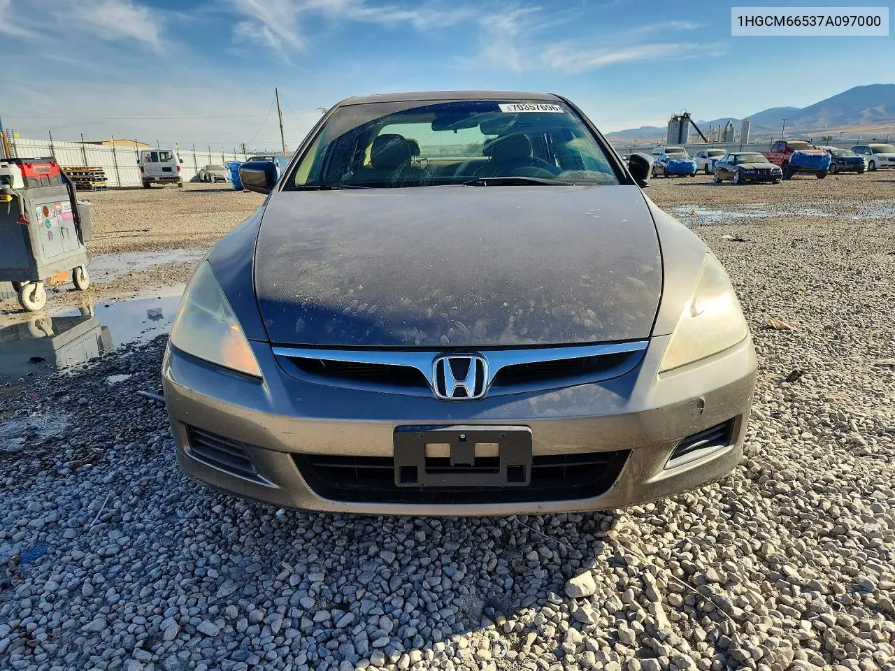 2007 HONDA ACCORD VIN 1HGCM66537A097000 — фото 5