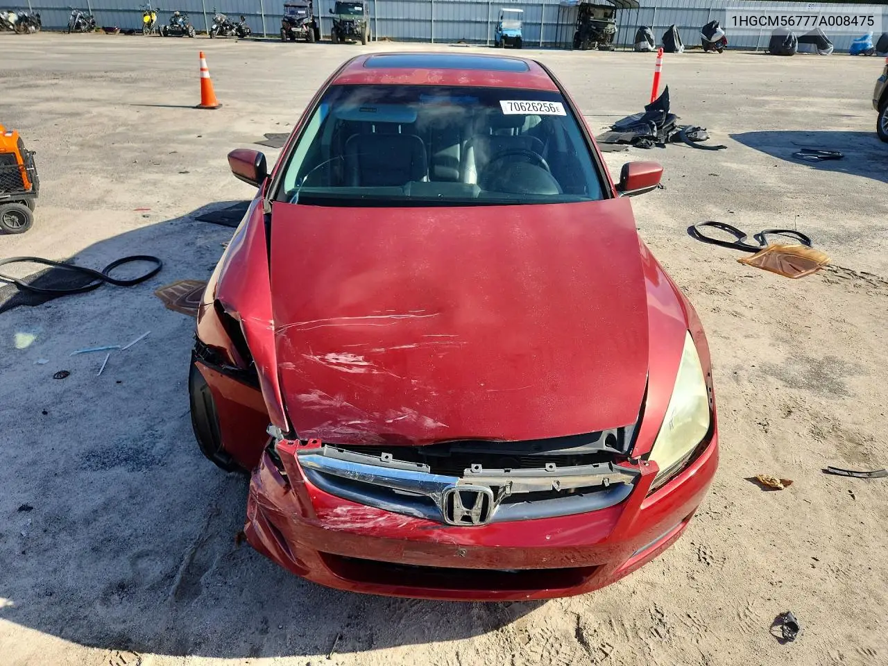2007 HONDA ACCORD VIN 1HGCM56777A008475 — фото 5