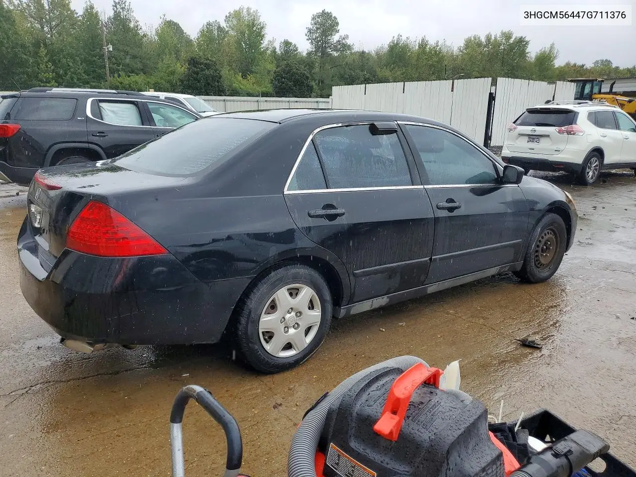 2007 HONDA ACCORD VIN 3HGCM56447G711376 — фото 3