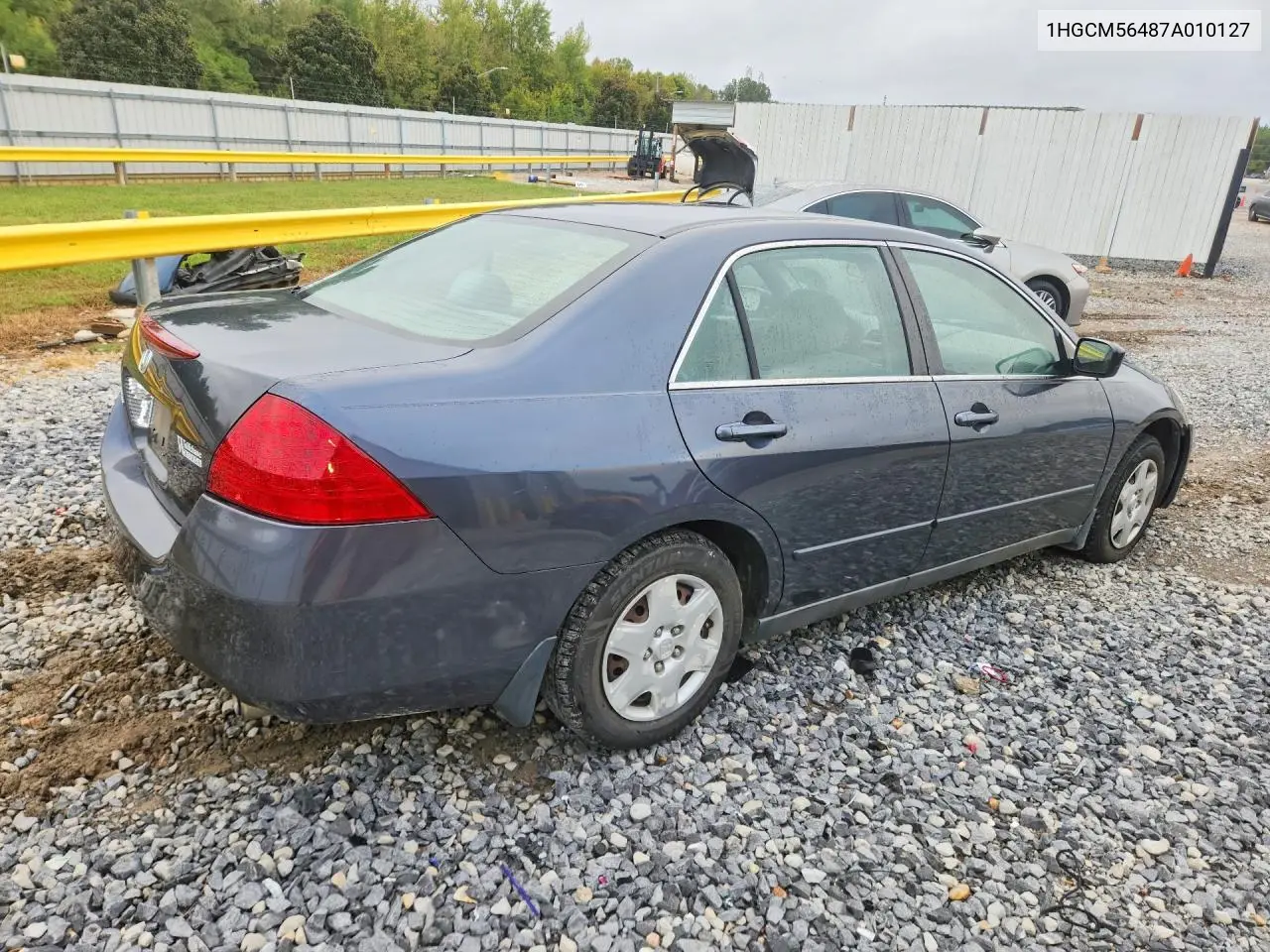 2007 HONDA ACCORD VIN 1HGCM56487A010127 — фото 3