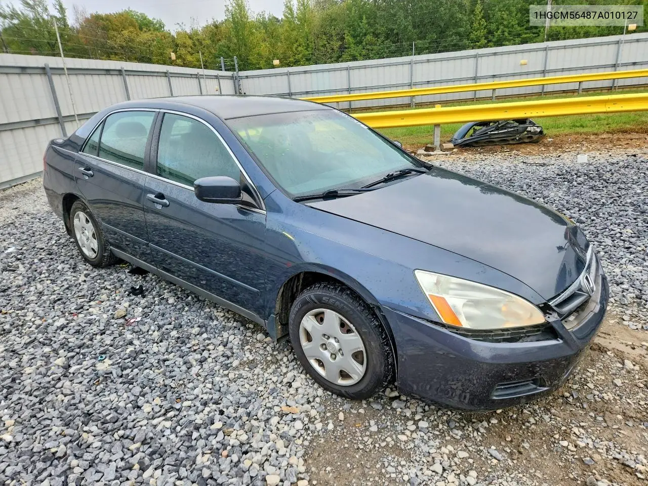 2007 HONDA ACCORD VIN 1HGCM56487A010127 — фото 4