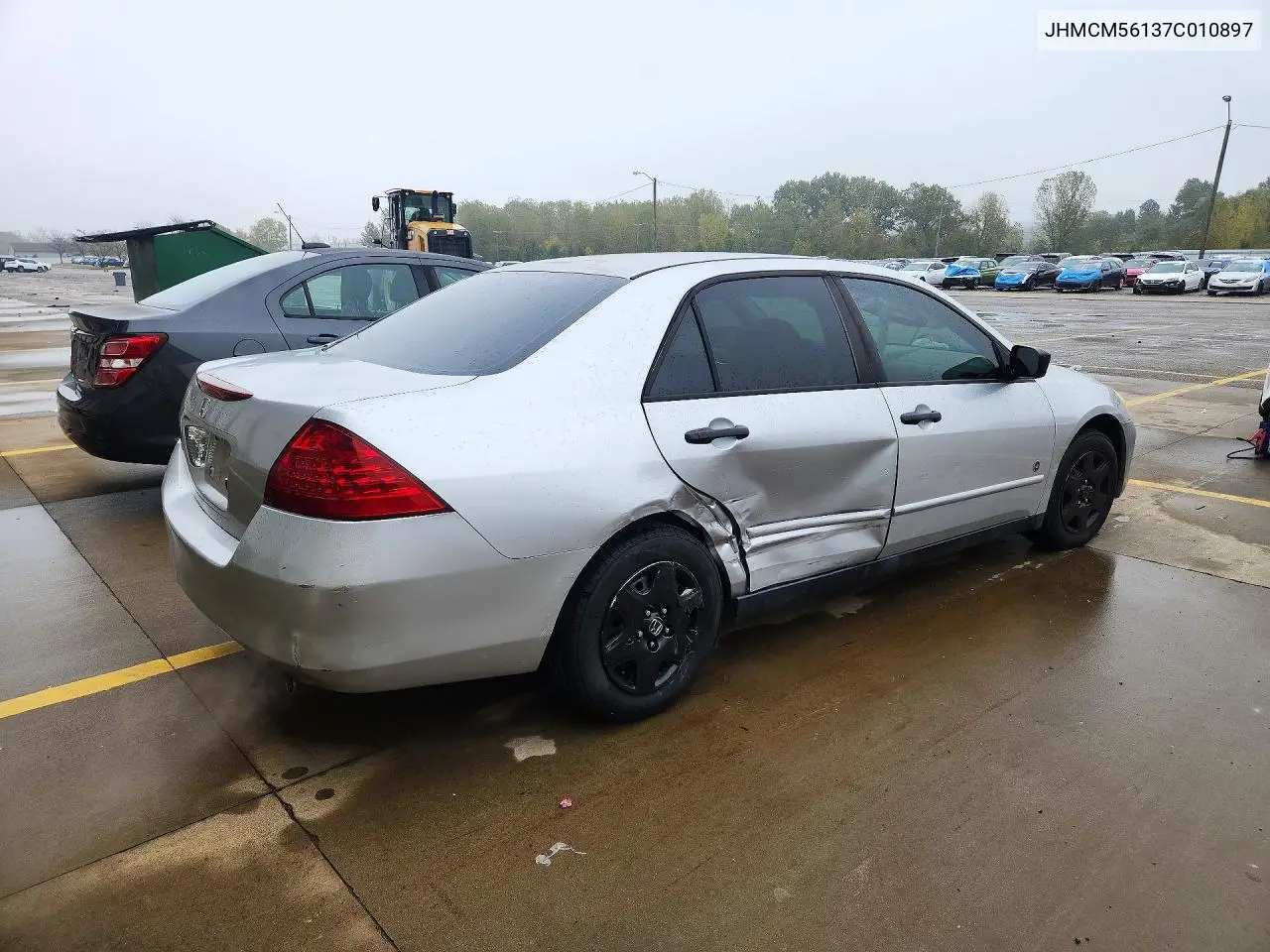 2007 HONDA ACCORD VIN JHMCM56137C010897 — фото 3