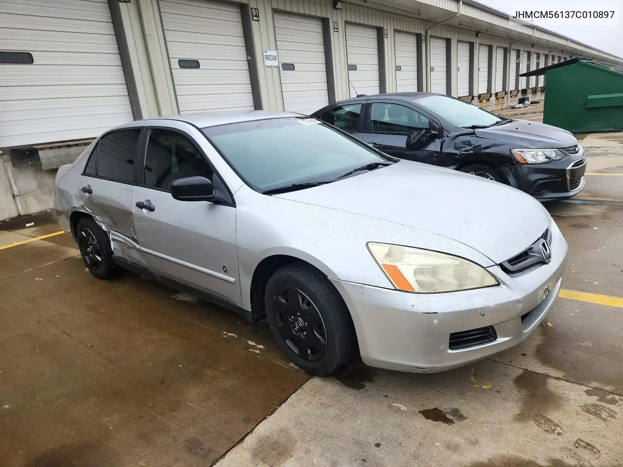 2007 HONDA ACCORD VIN JHMCM56137C010897 — фото 4