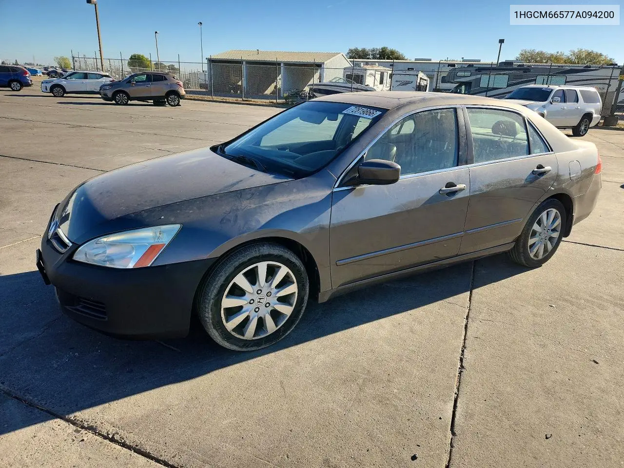 HONDA ACCORD 2007, VIN 1HGCM66577A094200