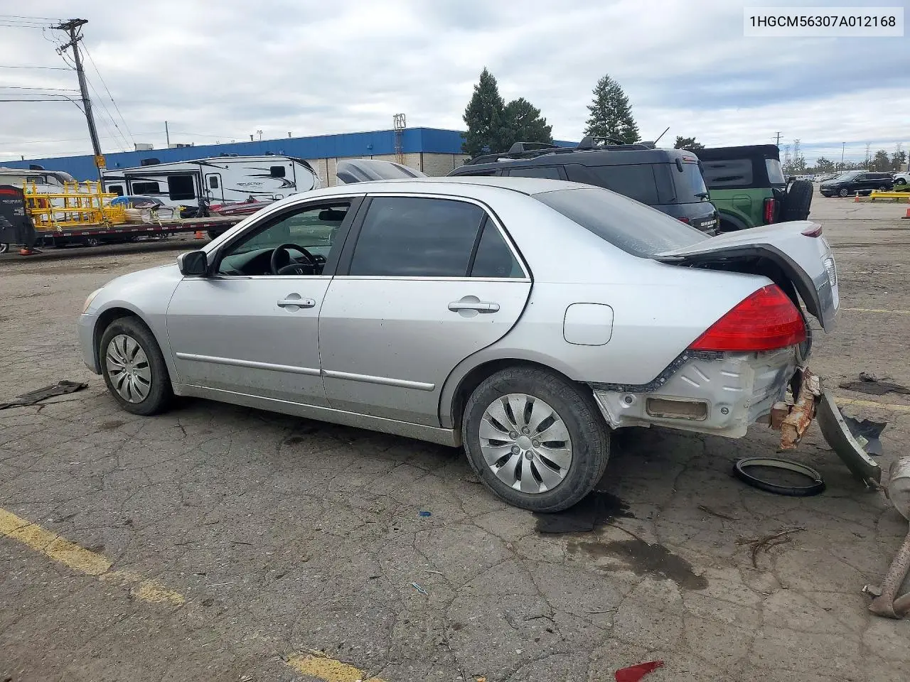 2007 HONDA ACCORD VIN 1HGCM56307A012168 — фото 2