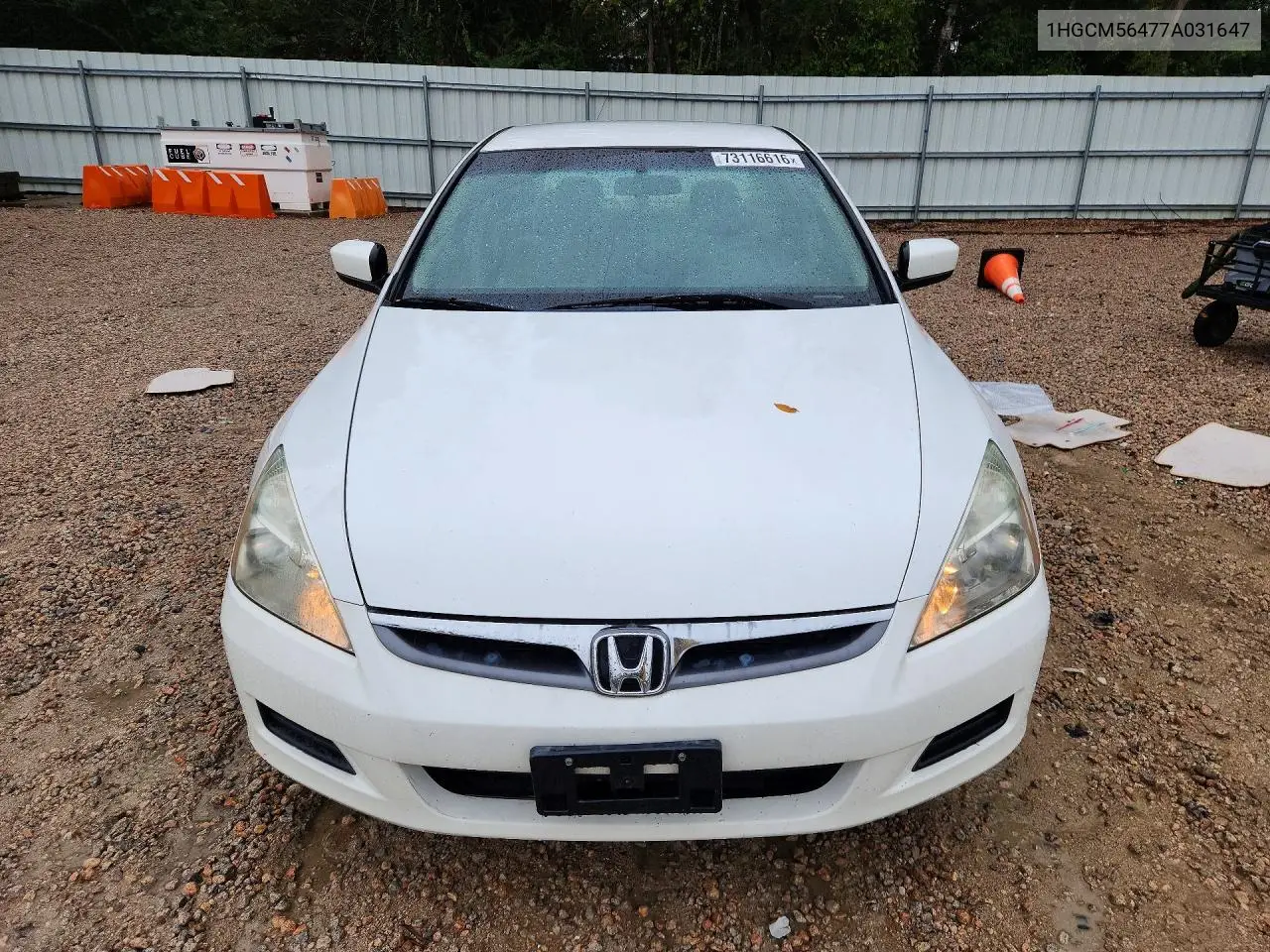 2007 HONDA ACCORD VIN 1HGCM56477A031647 — фото 5