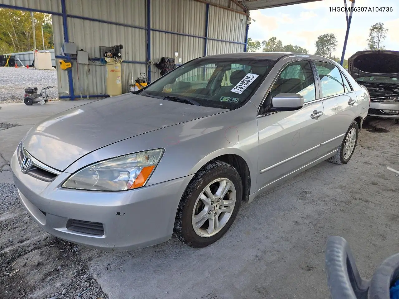 HONDA ACCORD 2007, VIN 1HGCM56307A104736