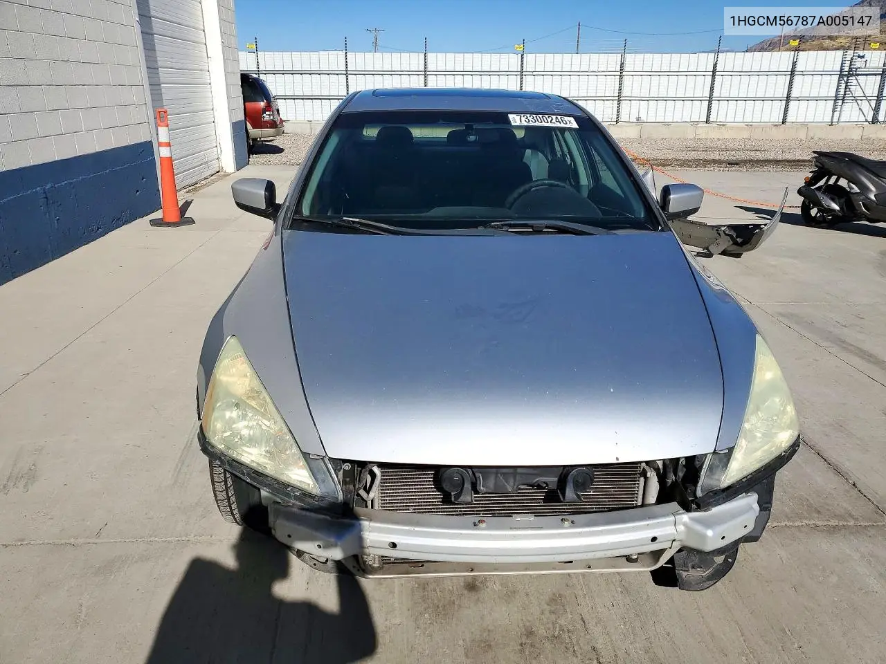 2007 HONDA ACCORD VIN 1HGCM56787A005147 — фото 5