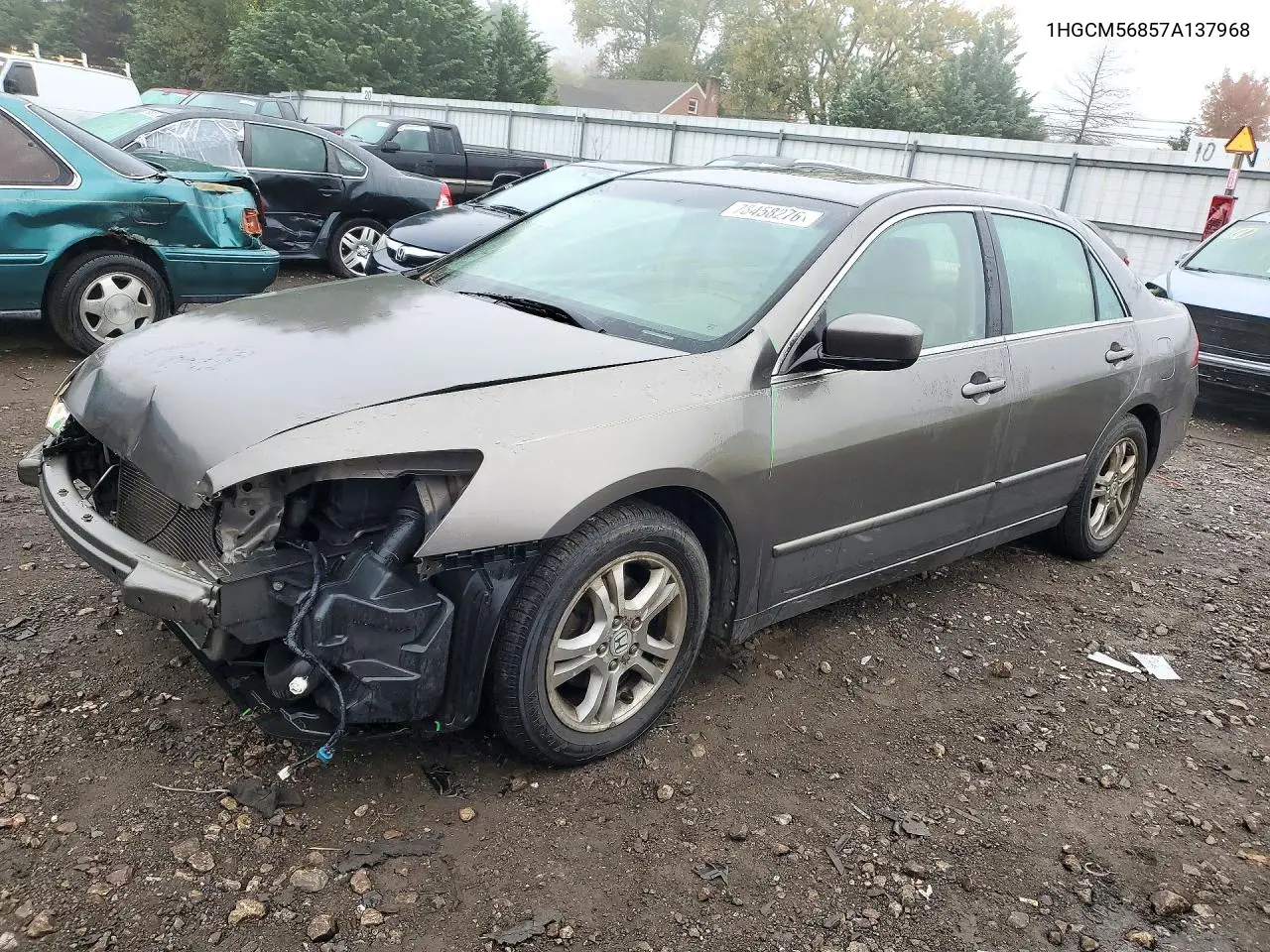 HONDA ACCORD 2007, VIN 1HGCM56857A137968