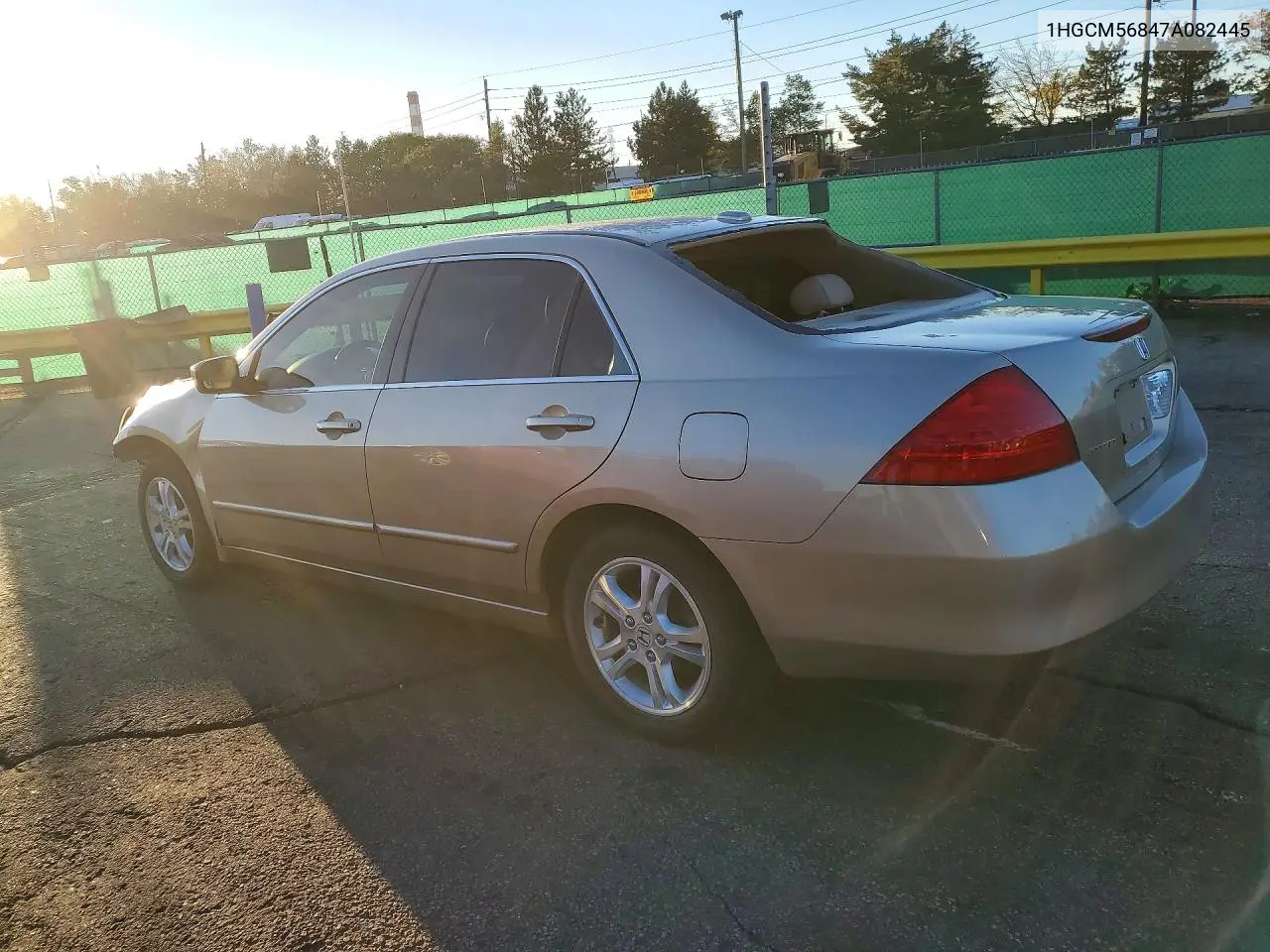 2007 HONDA ACCORD VIN 1HGCM56847A082445 — фото 2