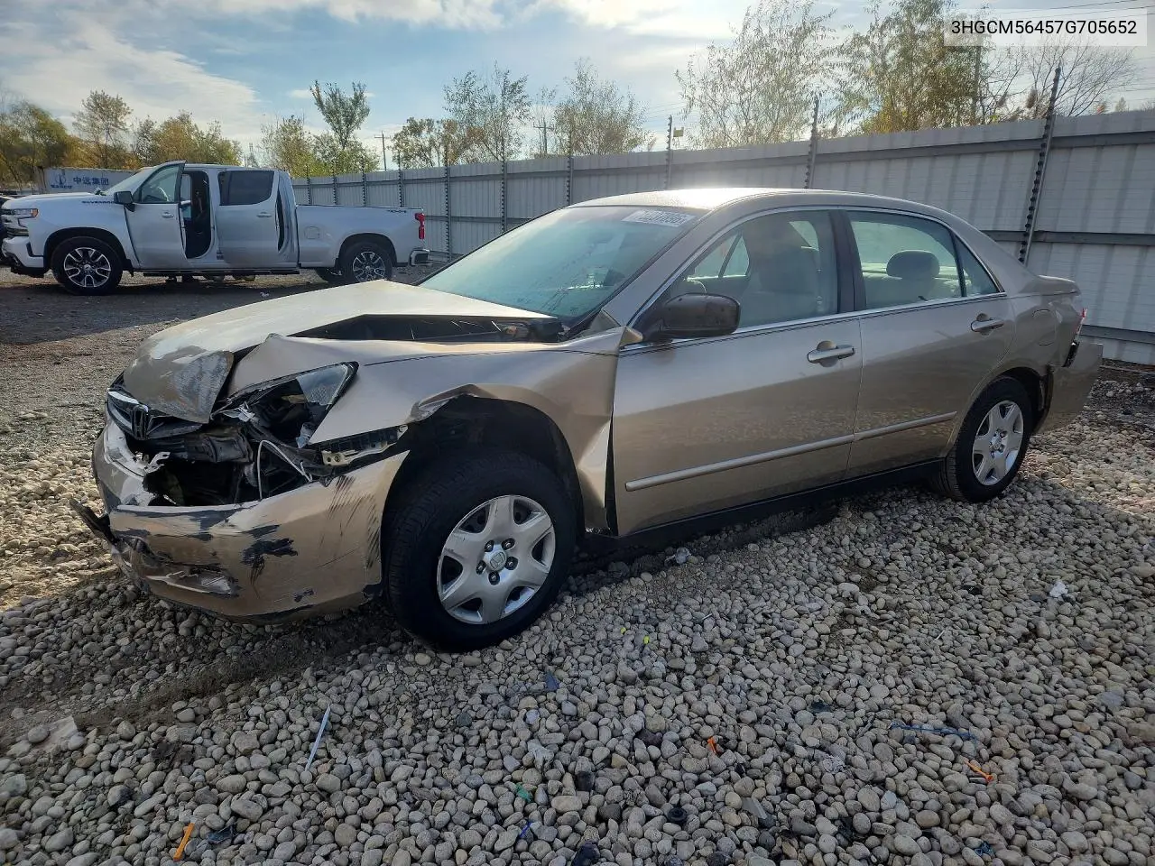 HONDA ACCORD 2007, VIN 3HGCM56457G705652