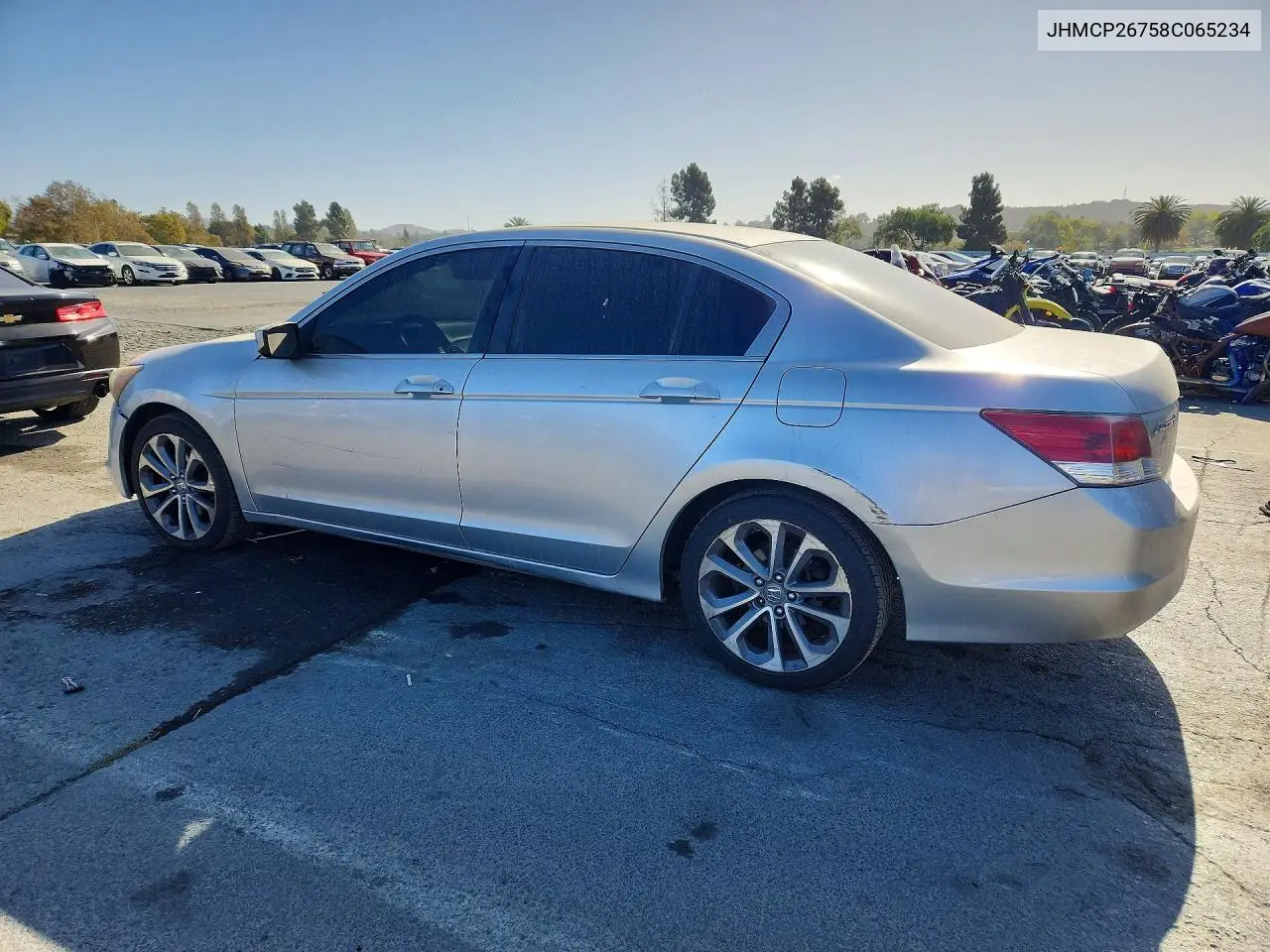 2008 HONDA ACCORD VIN JHMCP26758C065234 — фото 2