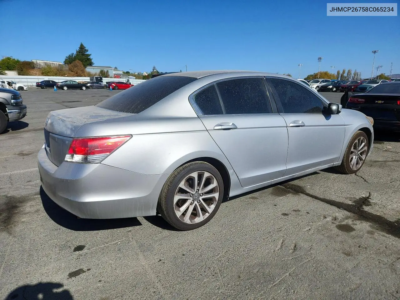 2008 HONDA ACCORD VIN JHMCP26758C065234 — фото 3