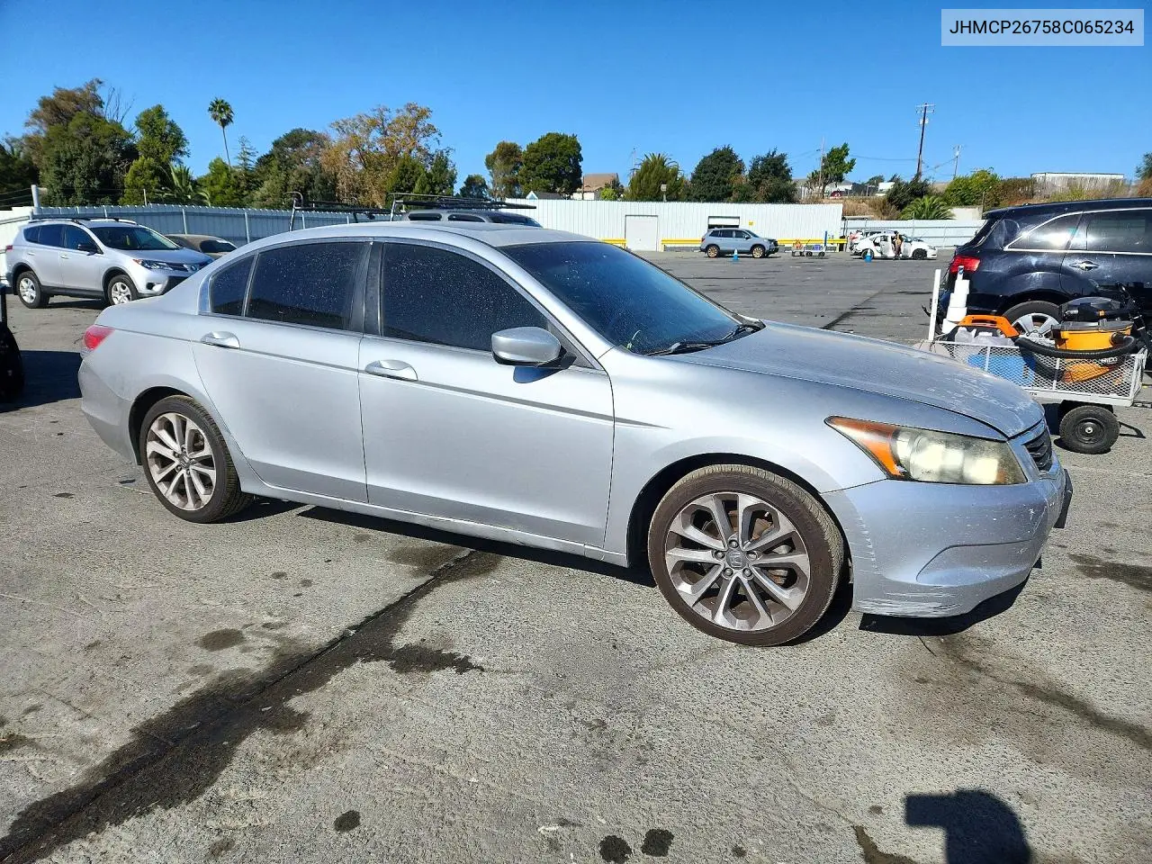 2008 HONDA ACCORD VIN JHMCP26758C065234 — фото 4