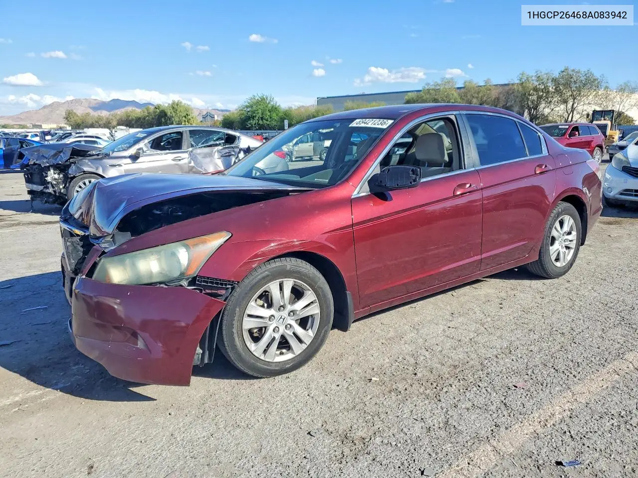 HONDA ACCORD 2008, VIN 1HGCP26468A083942