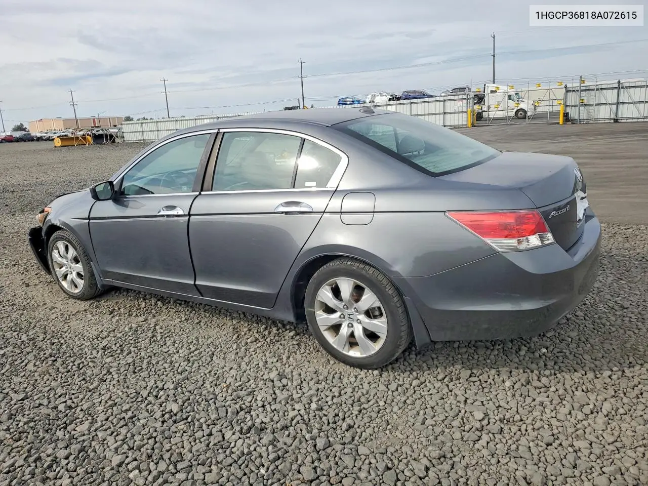 2008 HONDA ACCORD VIN 1HGCP36818A072615 — фото 2