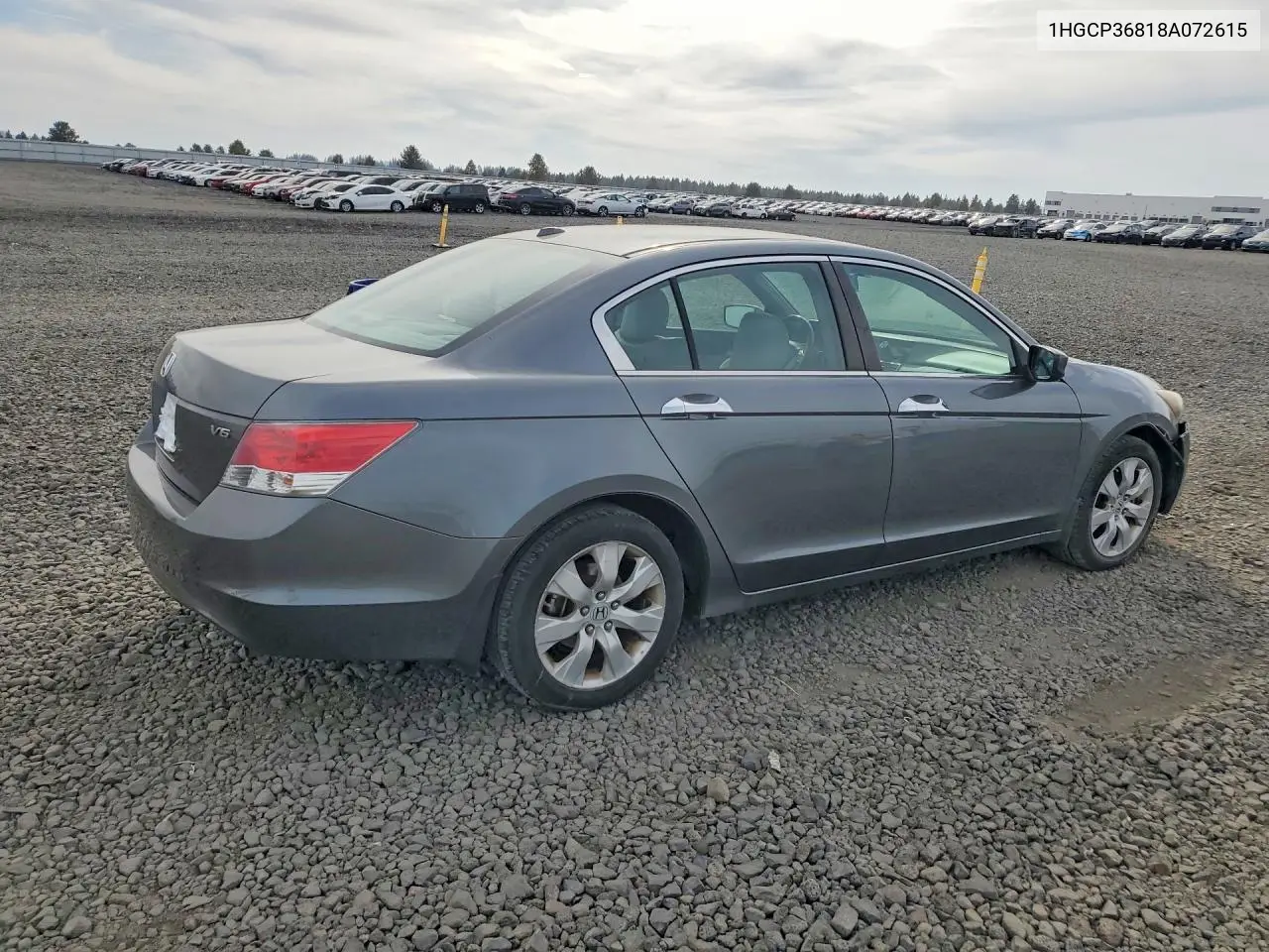 2008 HONDA ACCORD VIN 1HGCP36818A072615 — фото 3